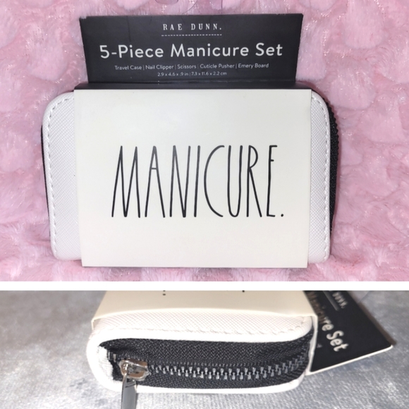 Rae Dunn Other - Rae Dunn 5-Piece manicure set. White case w/ "Manicure." in black letters